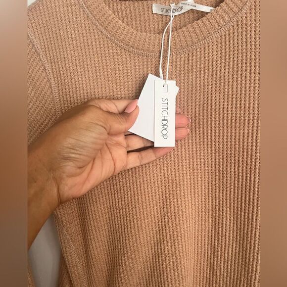 NWT Stitchdrop Waffle Knit Sweater Dress - Picture 4 of 6